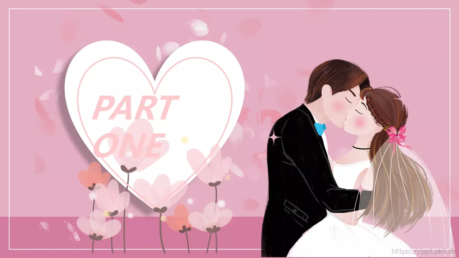 新郎婚礼主题PPT模板 第 3 页缩略图
