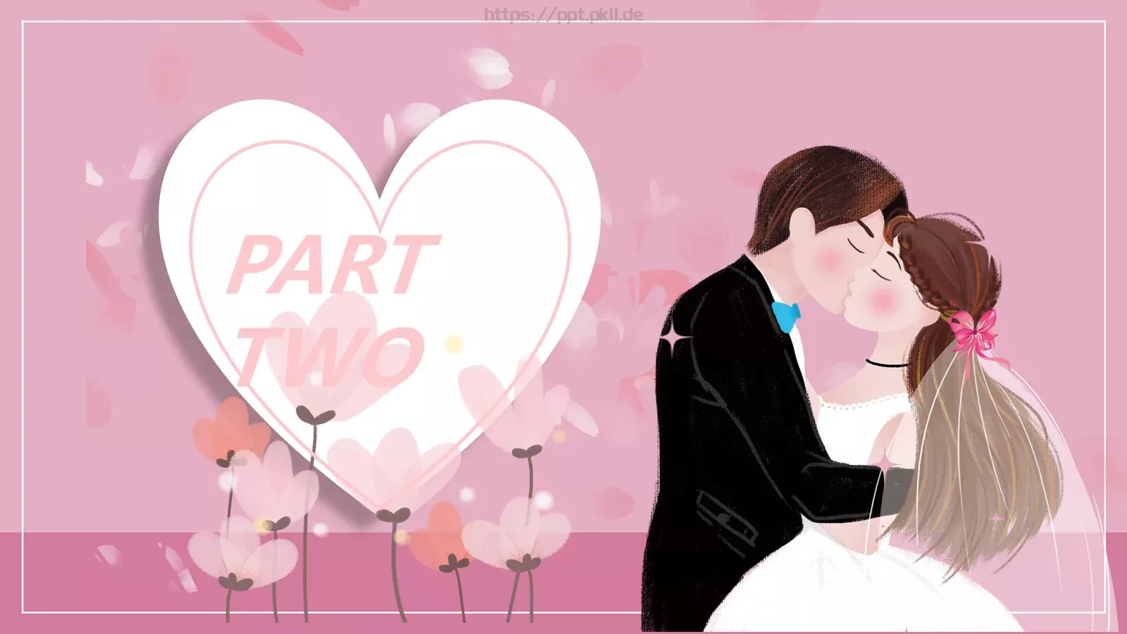 新郎婚礼主题PPT模板 第 8 页预览图