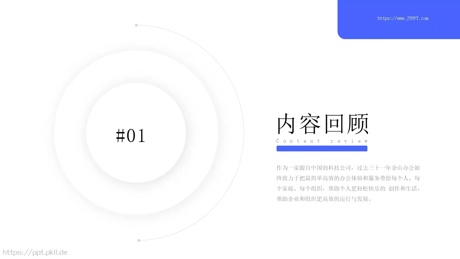 年中工作总结PPT模板 第 3 页缩略图