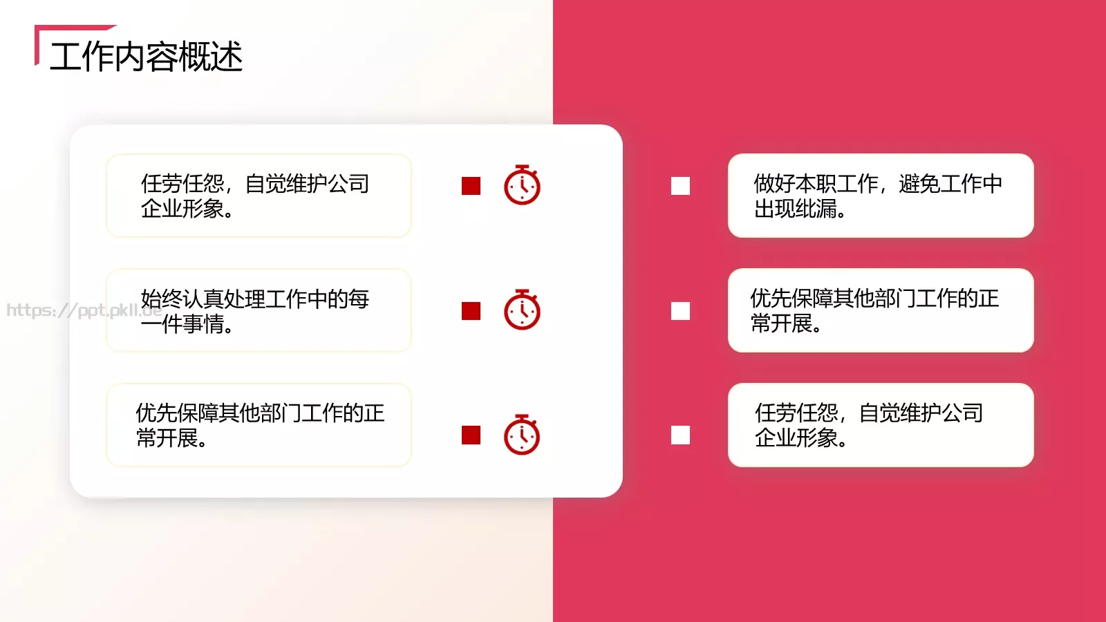 年度个人年终总结汇报PPT模板 第 6 页预览图