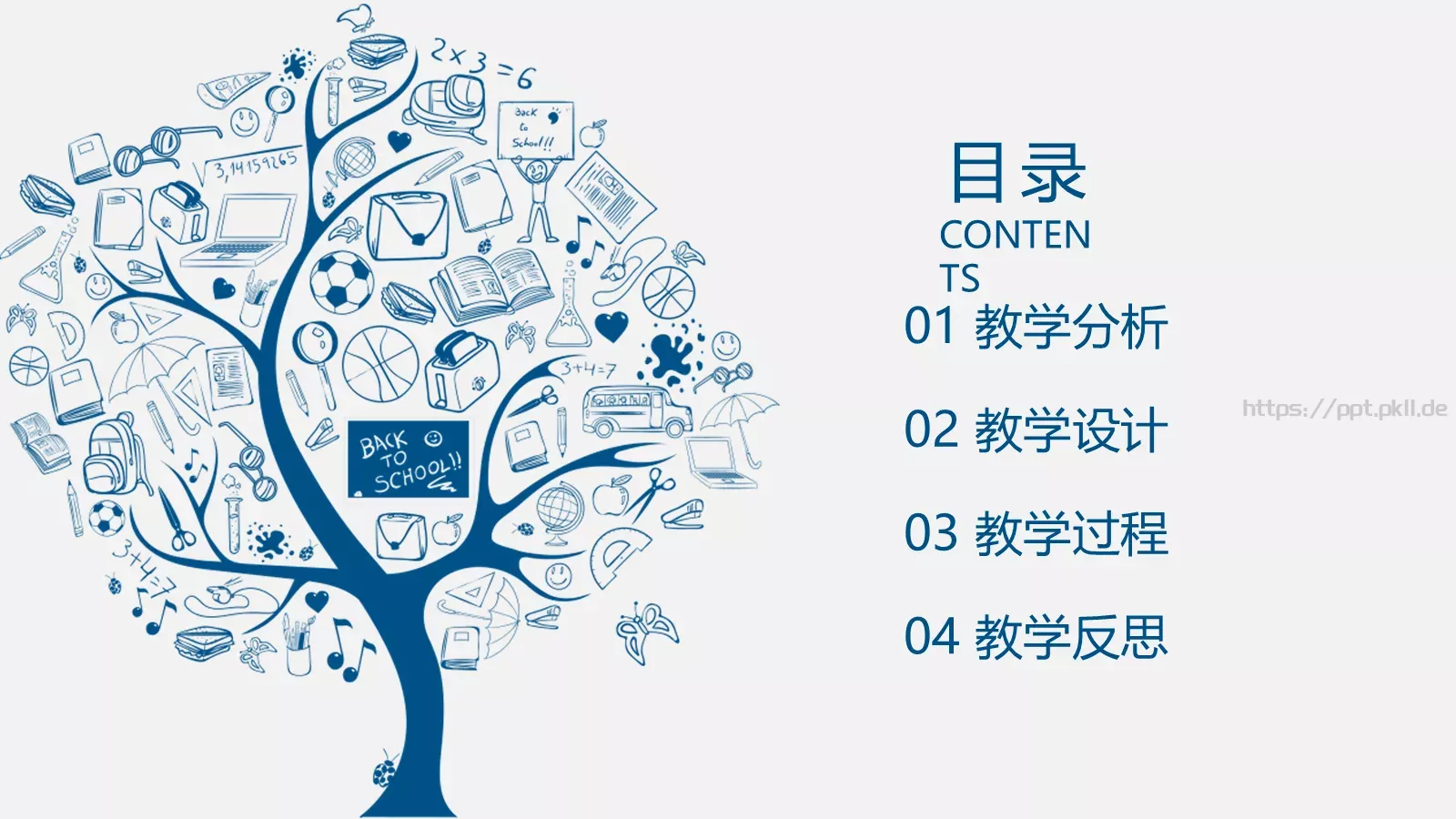 教师说课动态PPT模板 第 2 页缩略图