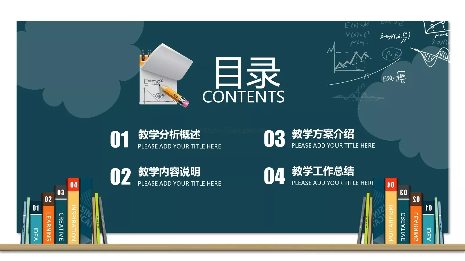 教学说课通用PPT模板 第 3 页缩略图