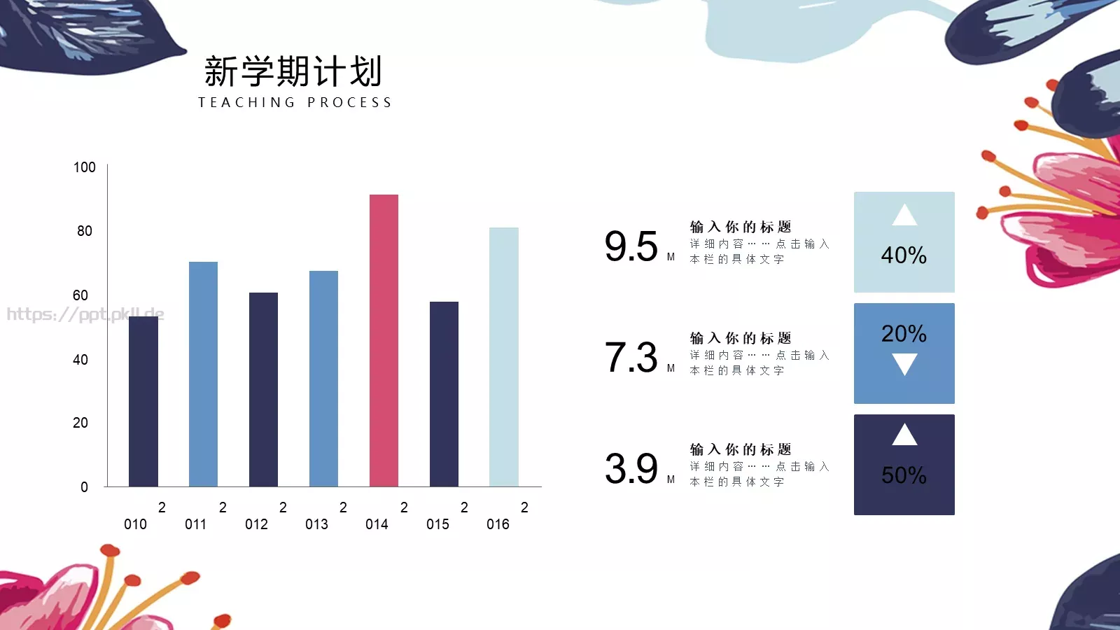 班主任学期工作总结PPT模板 第 18 页预览图