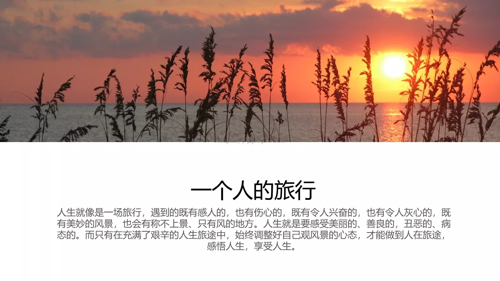 一个人的旅行日记PPT模板 第 11 页预览图