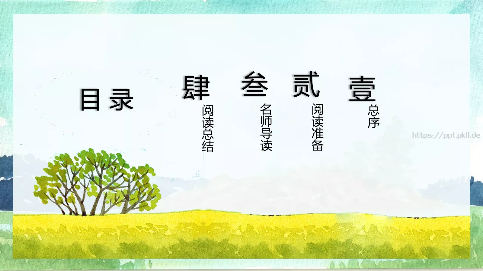 绘本故事柳林风声PPT模板 第 2 页缩略图