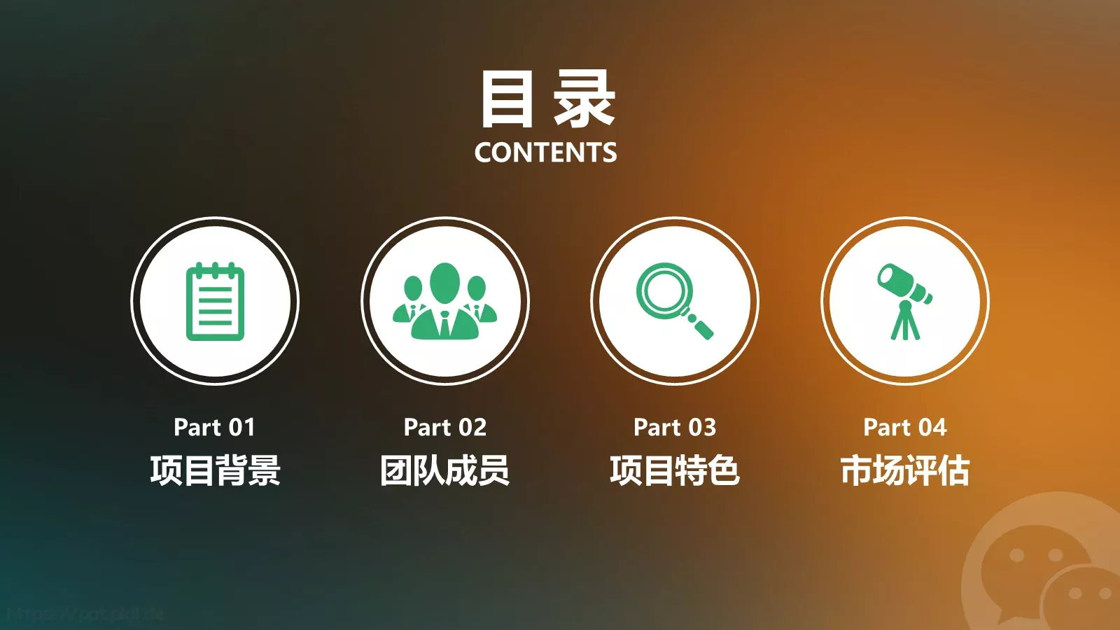 商务汇报PPT模板 第 2 页缩略图