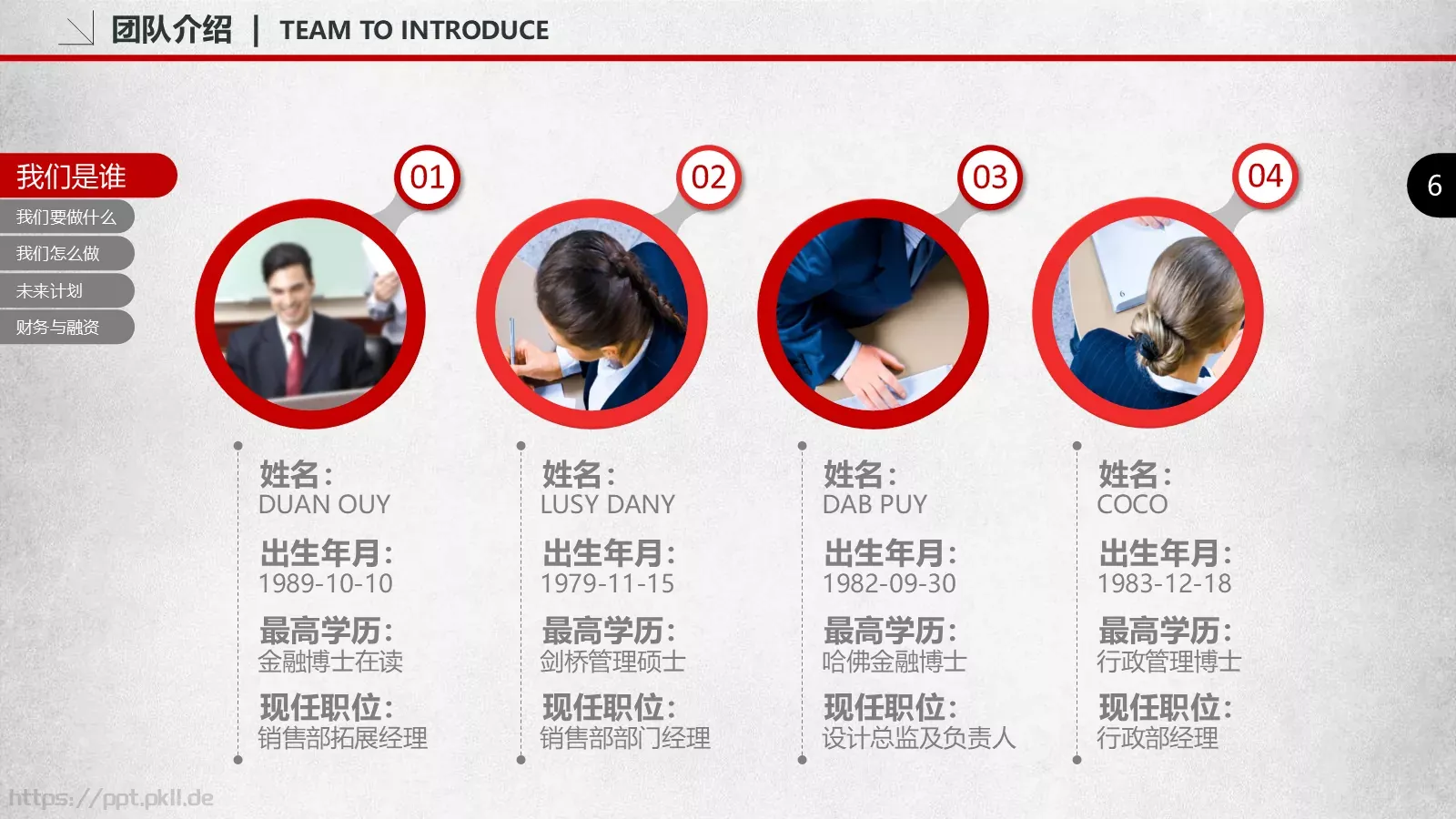 商业融资汇报PPT模板 第 6 页预览图