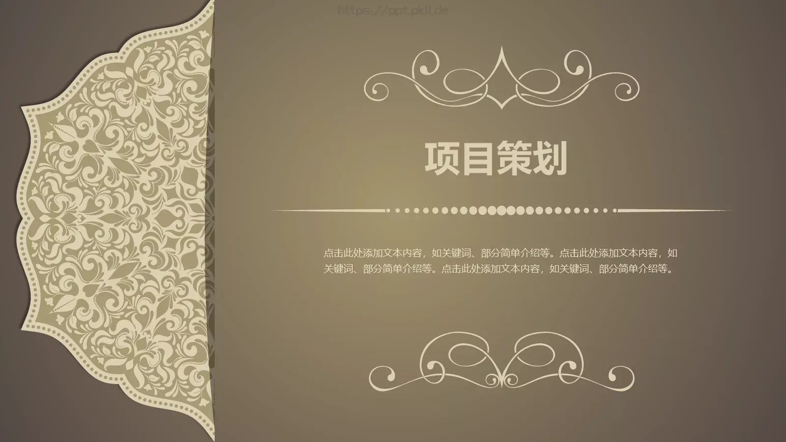 项目策划PPT模板 封面图