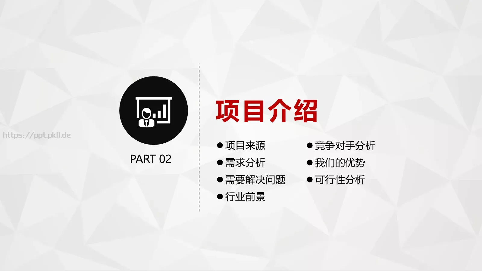 创业融资计划书PPT模板 第 11 页预览图