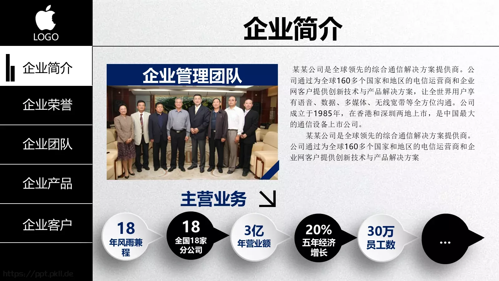 企业宣传公司简介PPT模板 第 6 页预览图