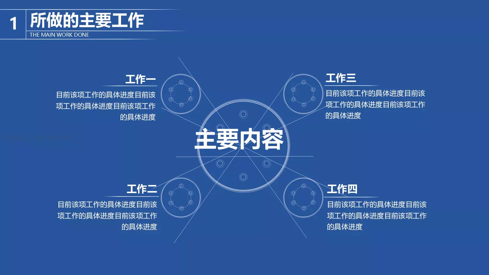 年度工作报告PPT模板 第 5 页预览图