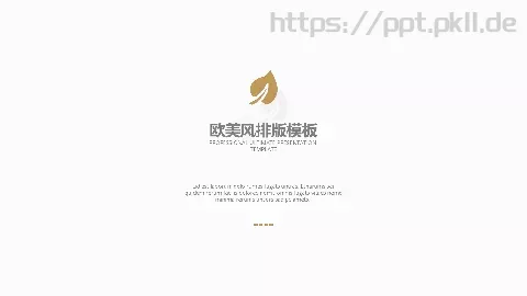 欧美风排版通用PPT模板 缩略图