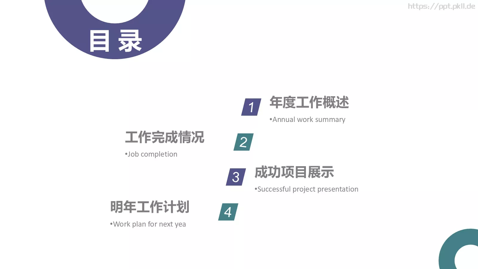 计划总结PPT模板 第 2 页缩略图