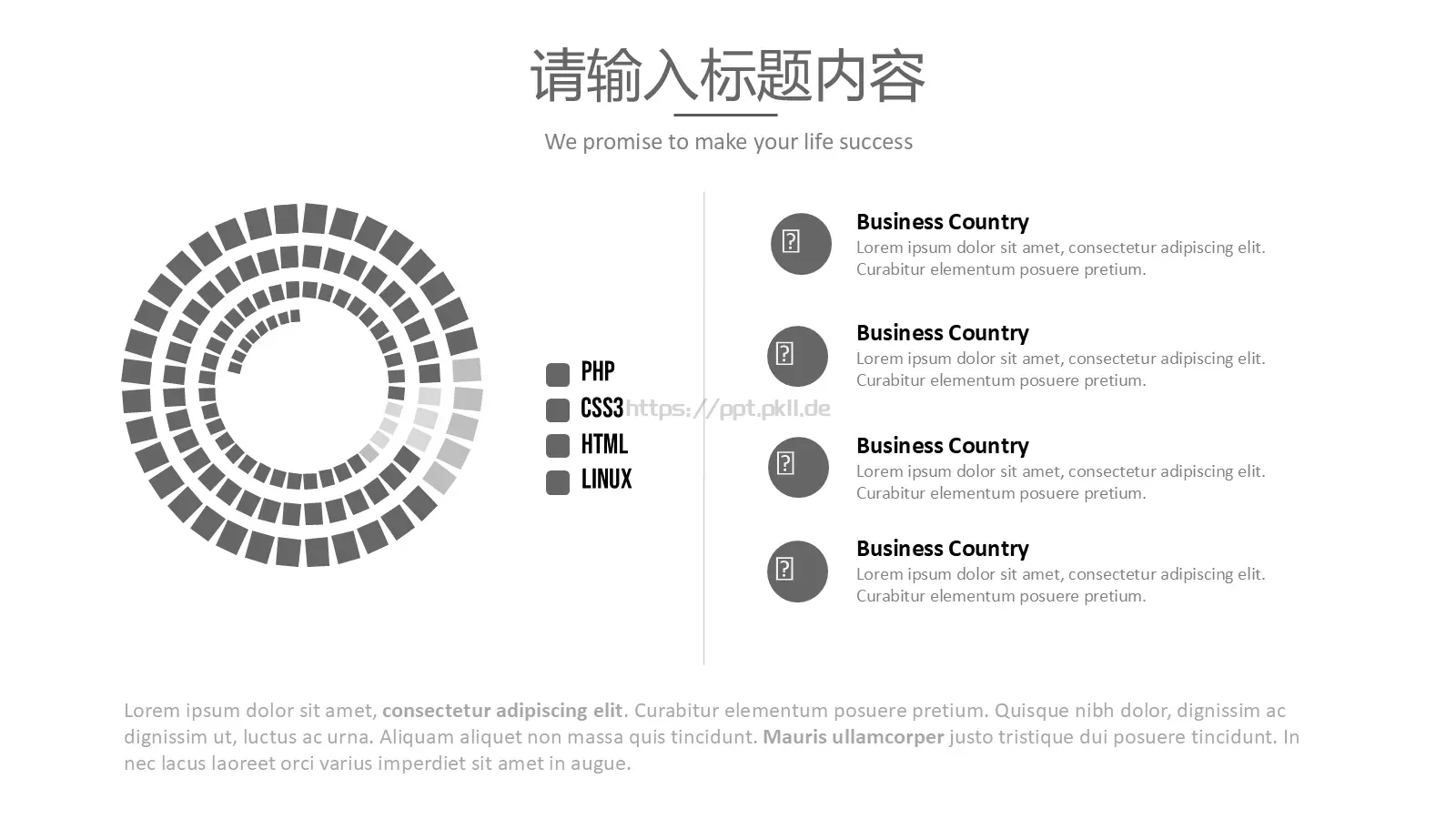 商务汇报黑白极简商务PPT模板 第 9 页预览图