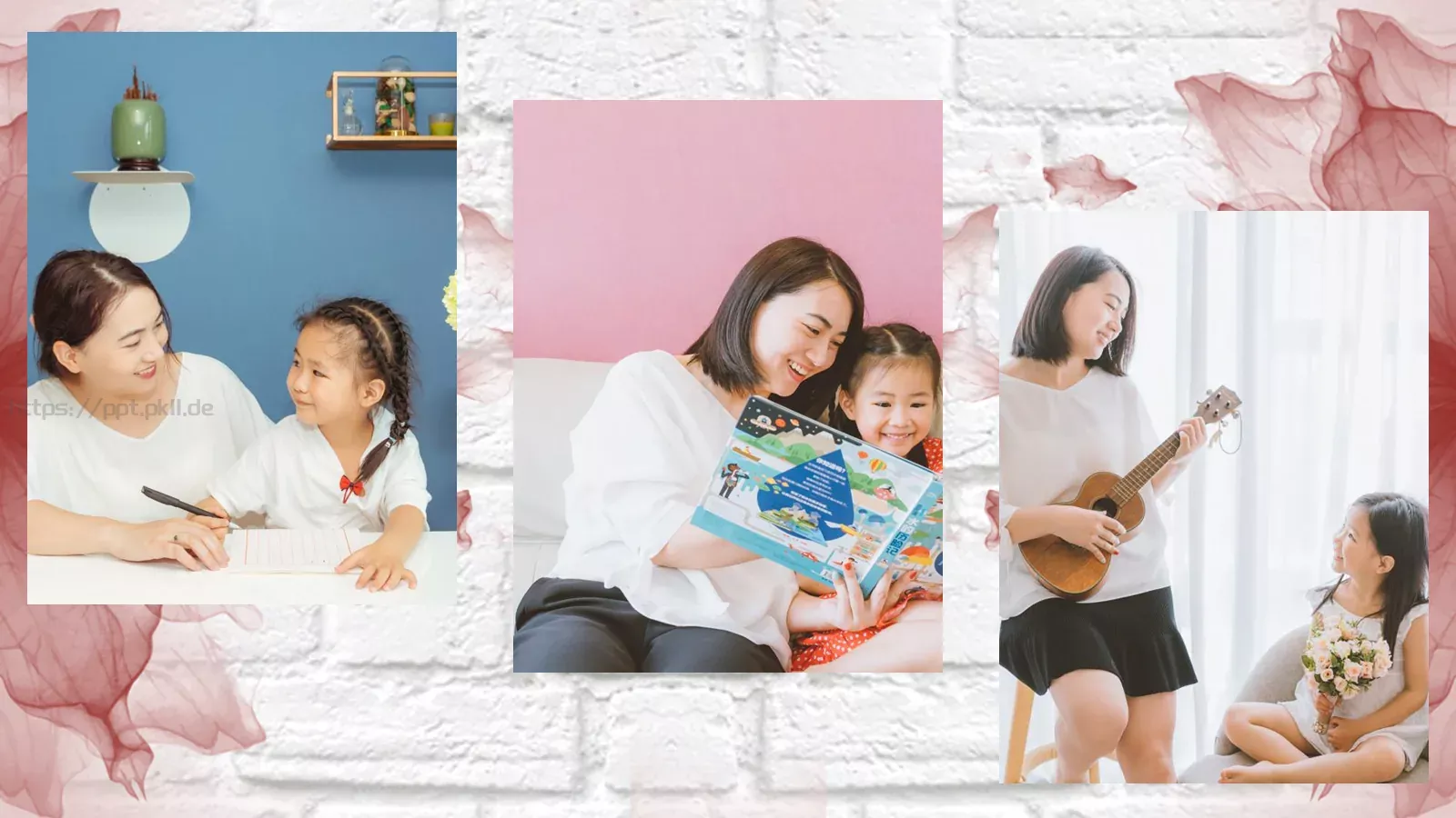 给妈妈一句我爱你母亲节PPT模板 第 10 页预览图