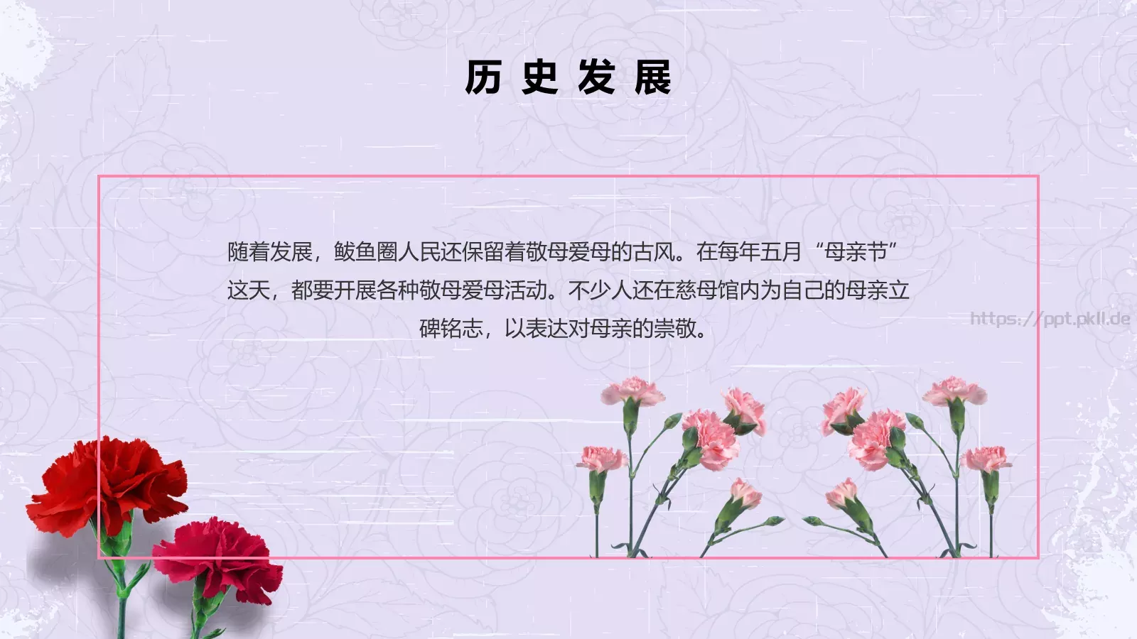 节日庆典母亲节通用PPT模板 第 12 页预览图