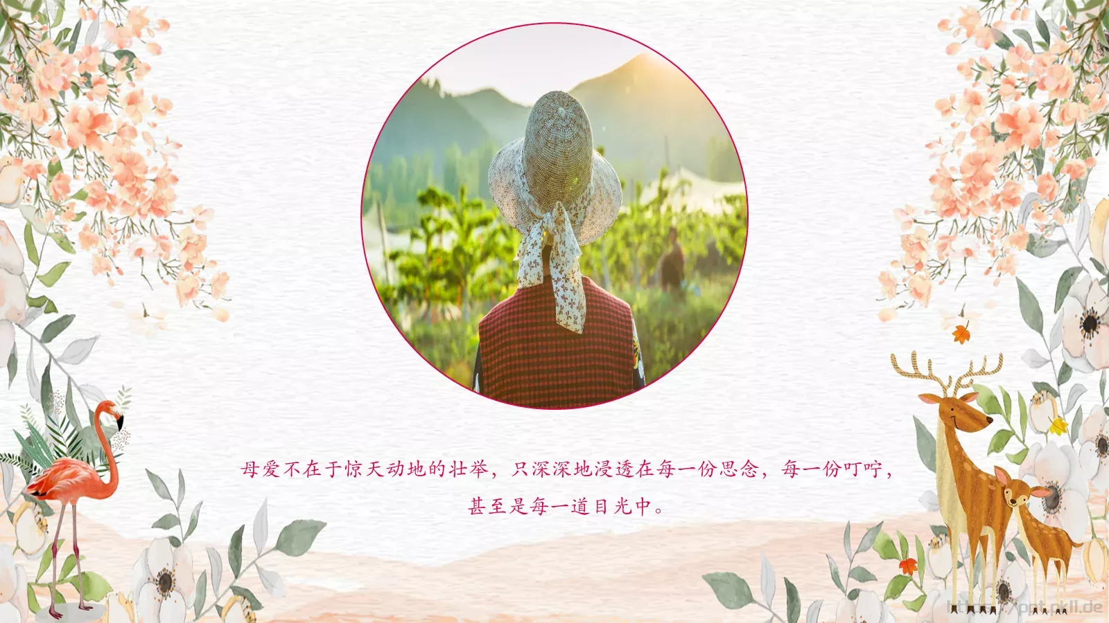 母亲节妈妈，您辛苦了PPT模板 第 9 页预览图