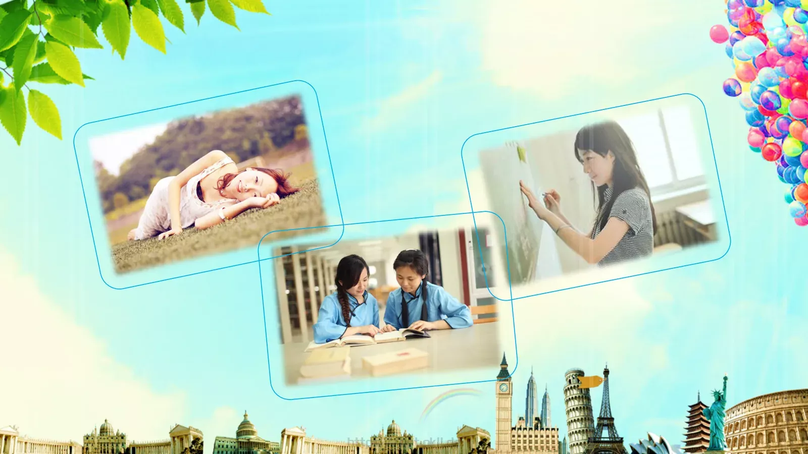 致青春同学聚会电子相册开场PPT模板 第 13 页预览图