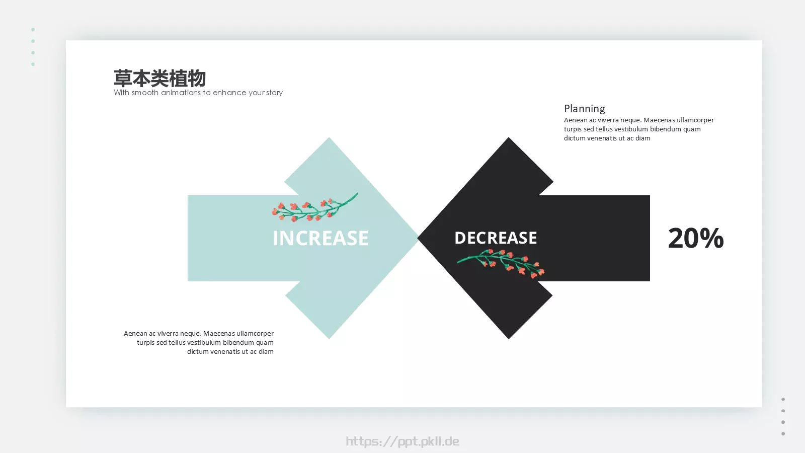 森系植物纪清新通用PPT模板 第 19 页预览图