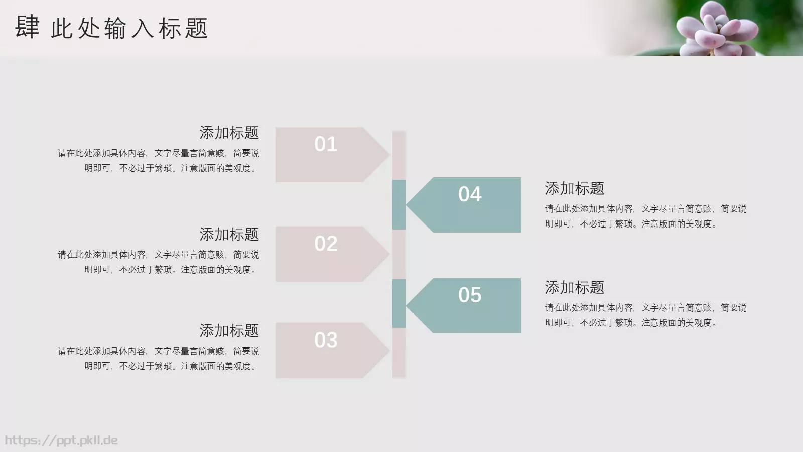 清新多肉植物商务汇报PPT模板 第 20 页预览图