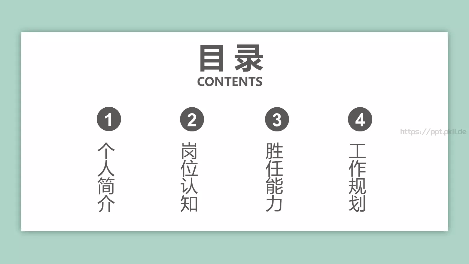岗位竞聘PPT模板 第 2 页缩略图