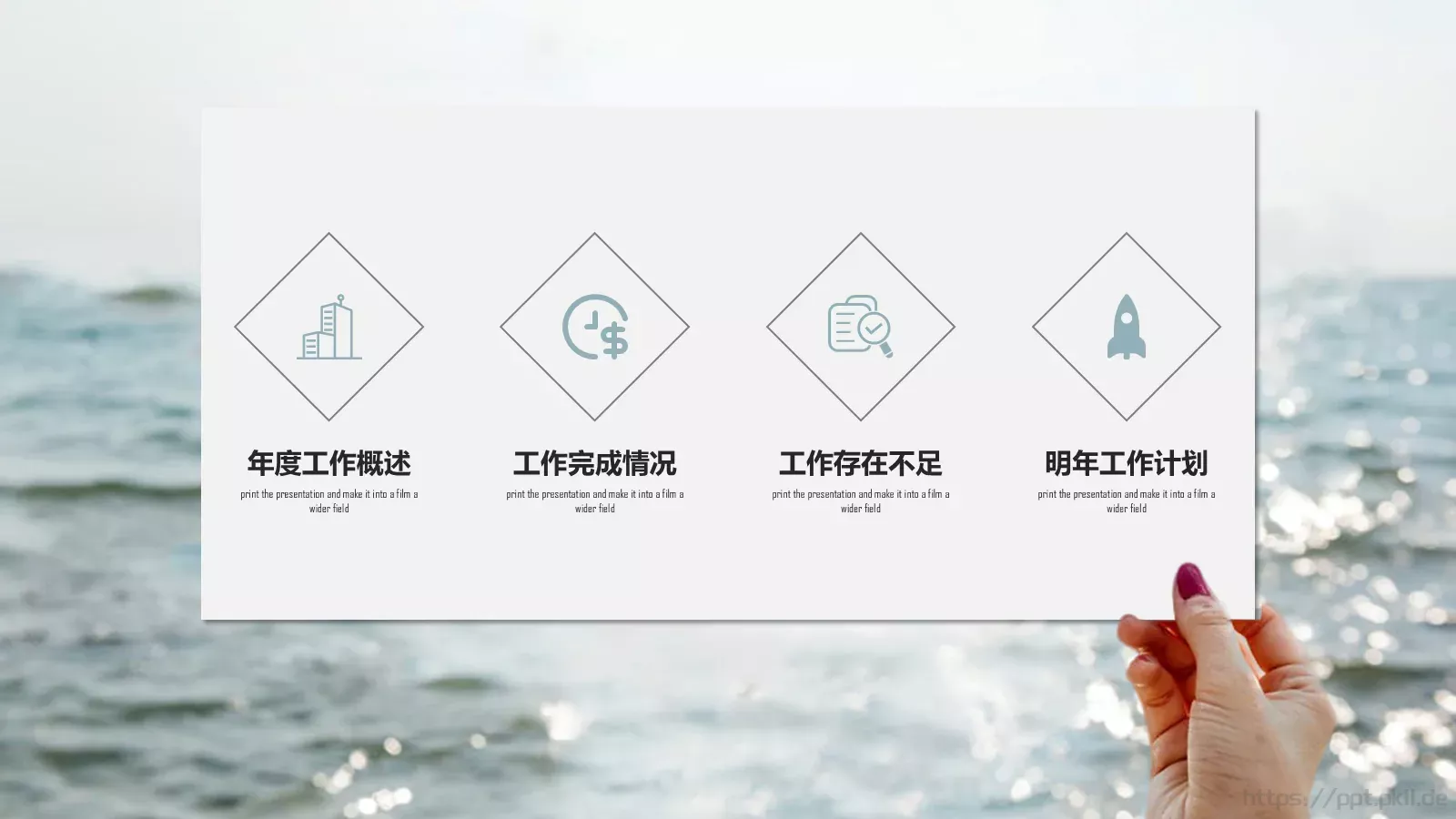 工作计划汇报PPT模板 第 2 页缩略图
