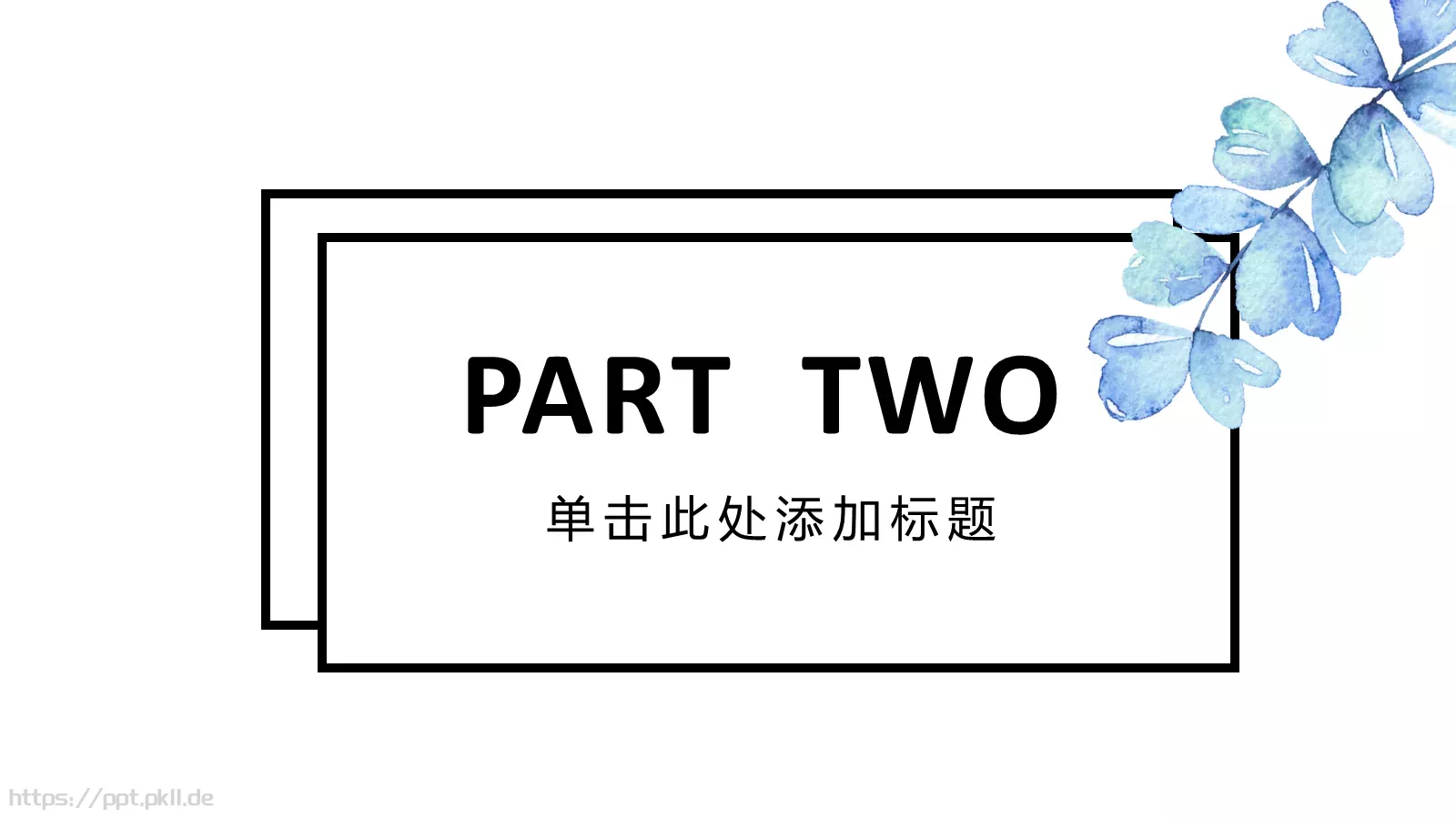 北欧蓝色清新通用PPT模板 第 8 页预览图