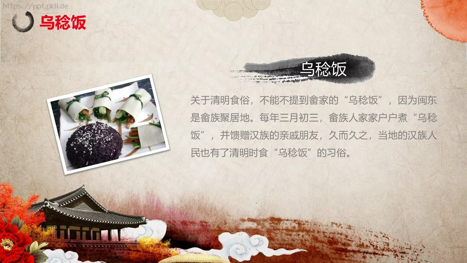 清明思故人清明节PPT模板 第 19 页预览图