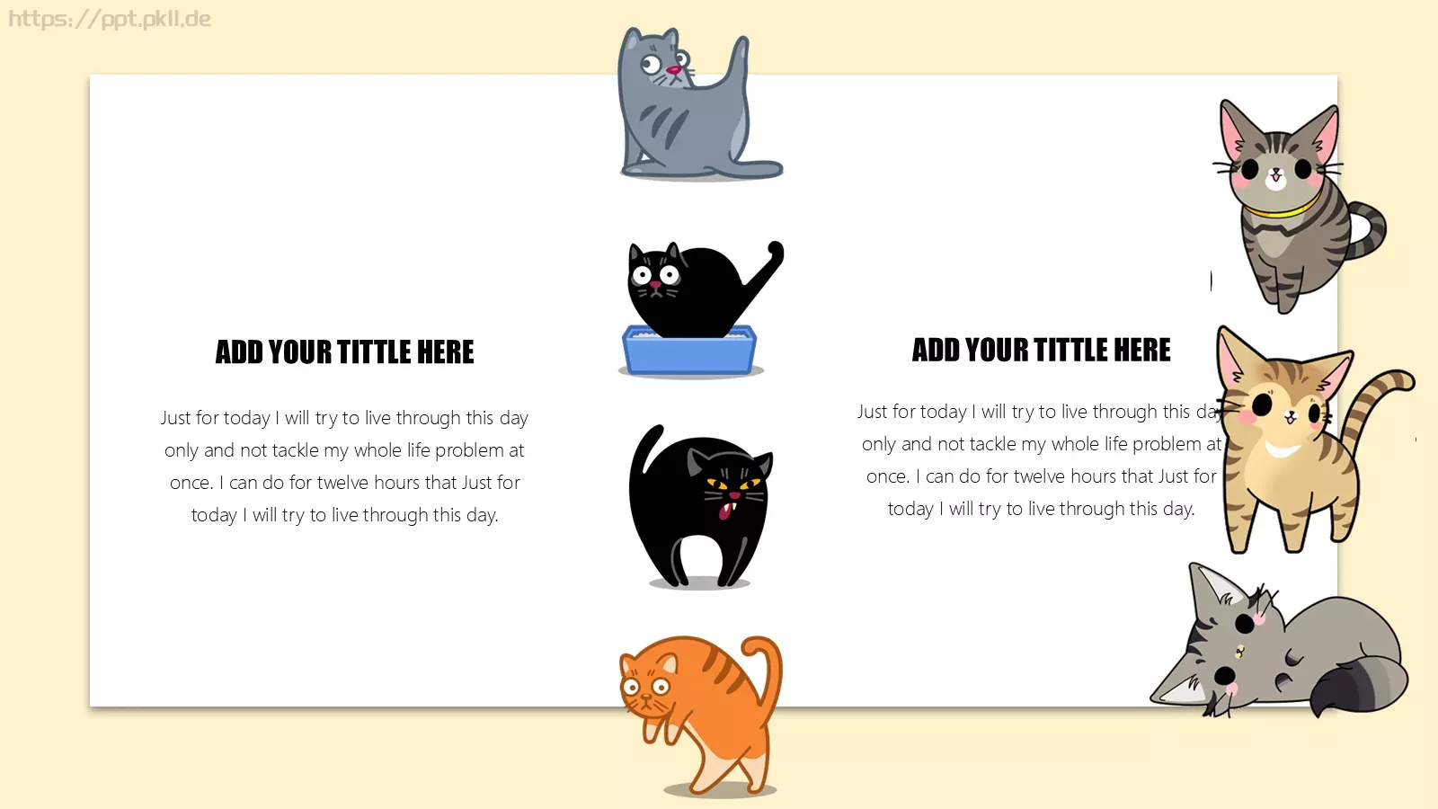猫 咪 手 绘 通 用 模 板PPT模板 第 13 页预览图