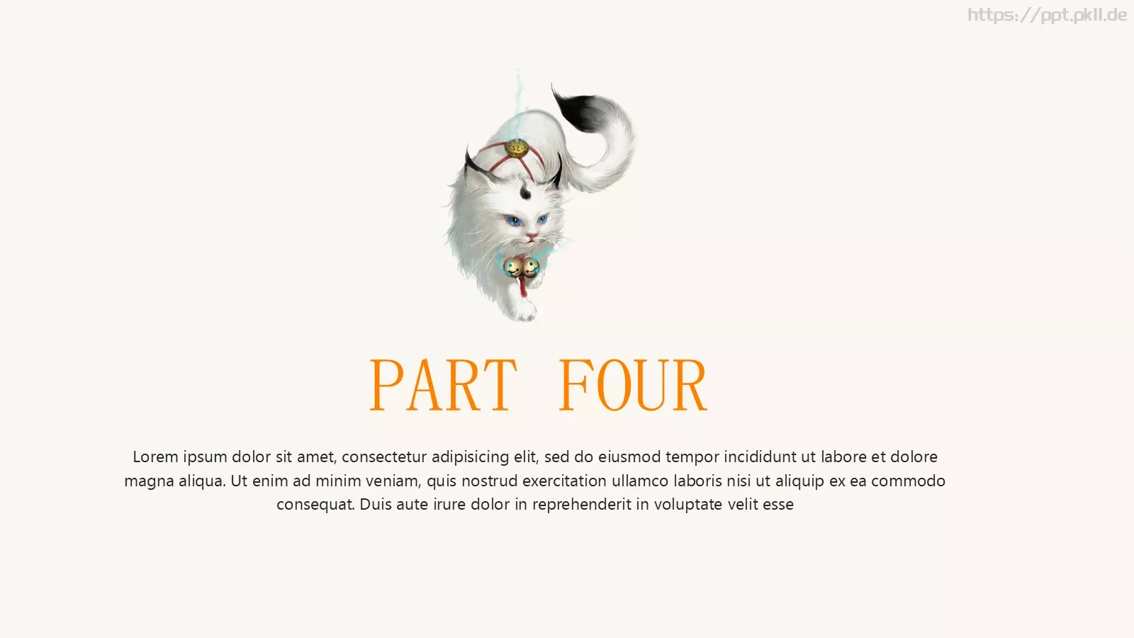 可爱猫咪宠物卡通PPT模板 第 18 页预览图