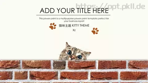 通用模板猫咪主题 缩略图
