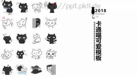 通用模板卡通喵可爱 缩略图