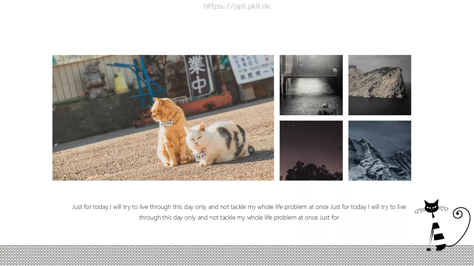 可爱猫咪手绘通用PPT模板 第 26 页预览图