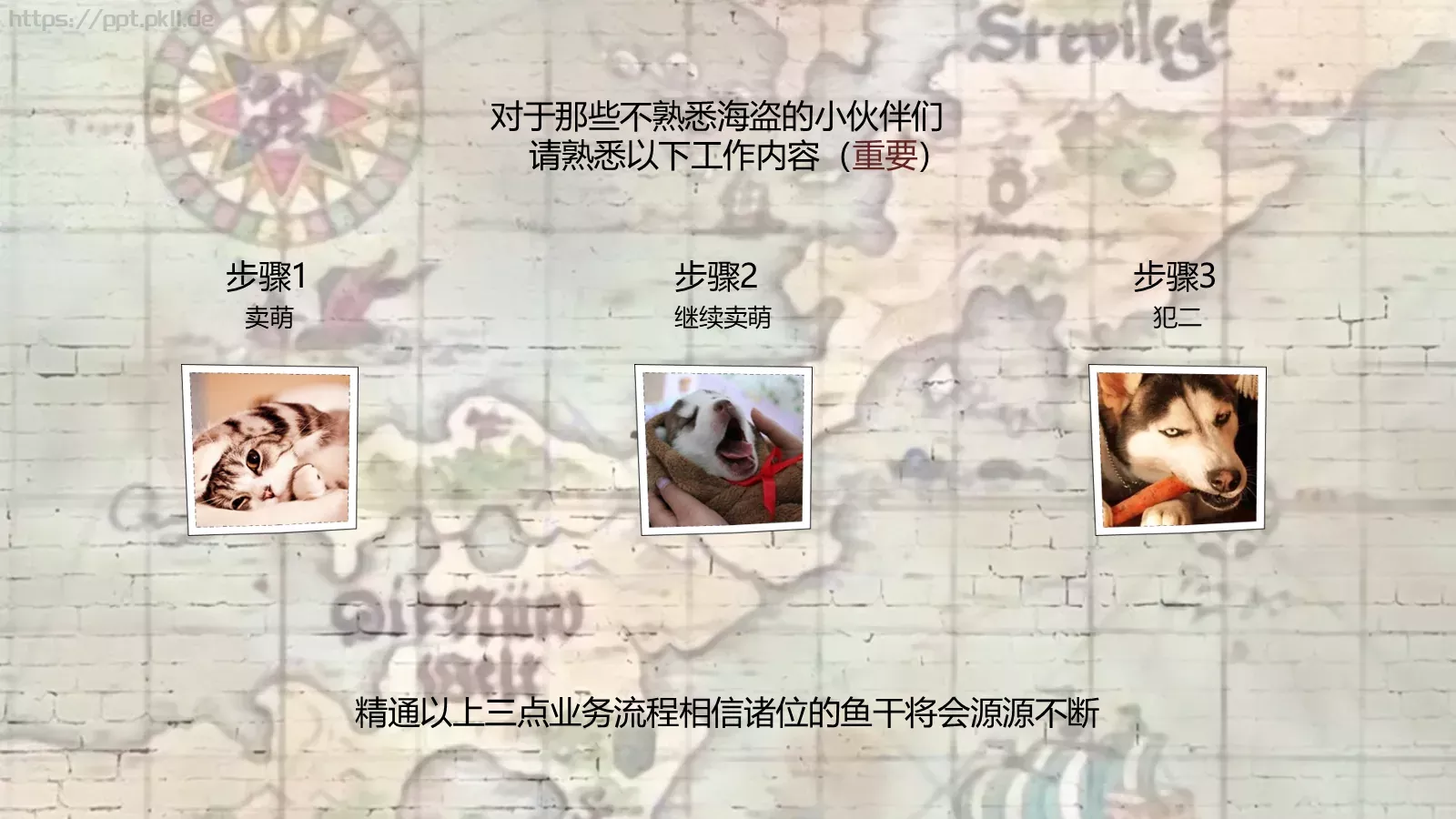 猫咪主题可爱卡通PPT模板 第 15 页预览图