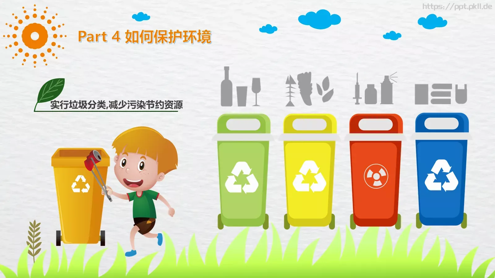 环保公益汇报PPT模板 第 19 页预览图