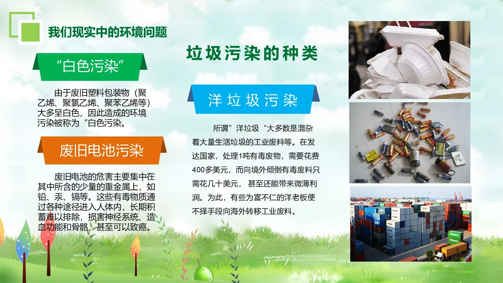环保公益汇报PPT模板 第 15 页预览图