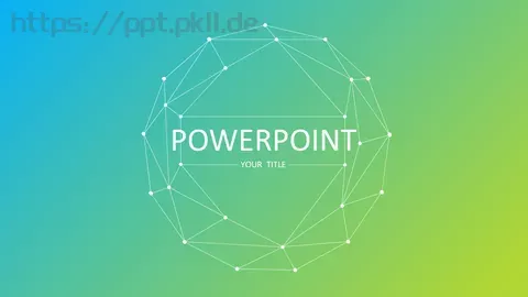 球形点线网状清爽简约iOS风通用PPT模板 缩略图