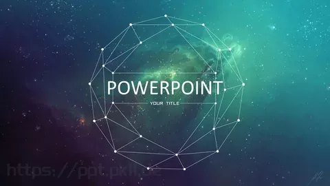 科技感星空背景动态通用PPT模板 缩略图