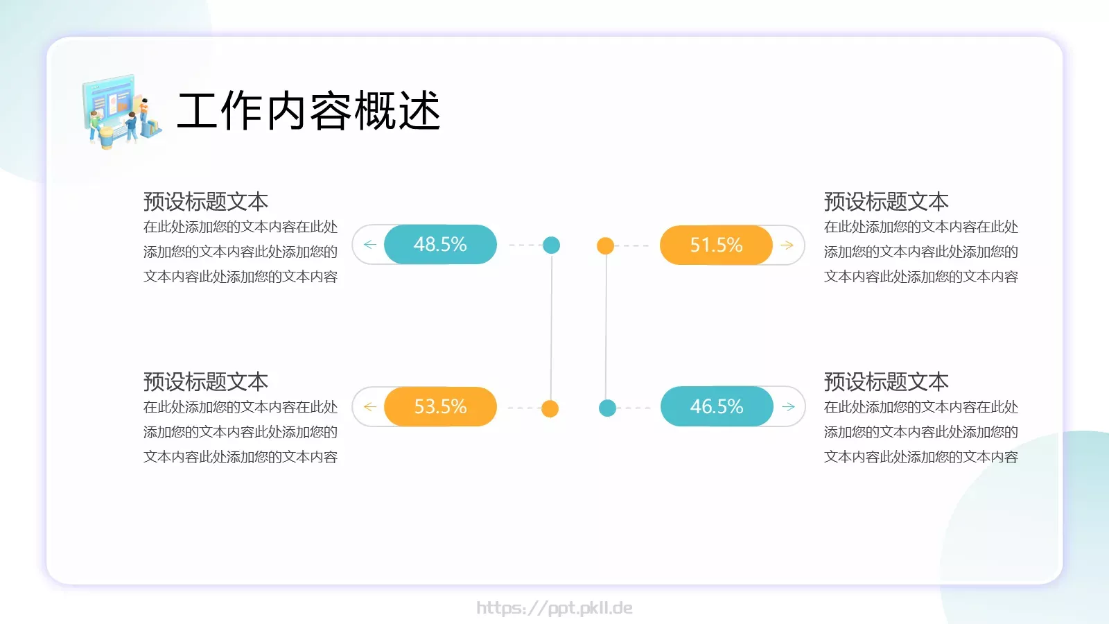 工作总结汇报PPT模板 第 5 页预览图