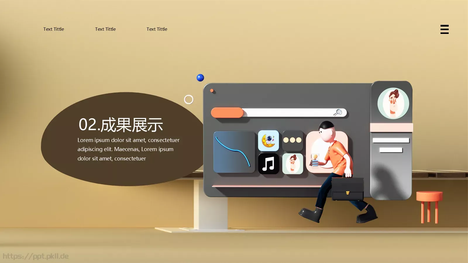 工作汇报PPT模板 第 8 页预览图