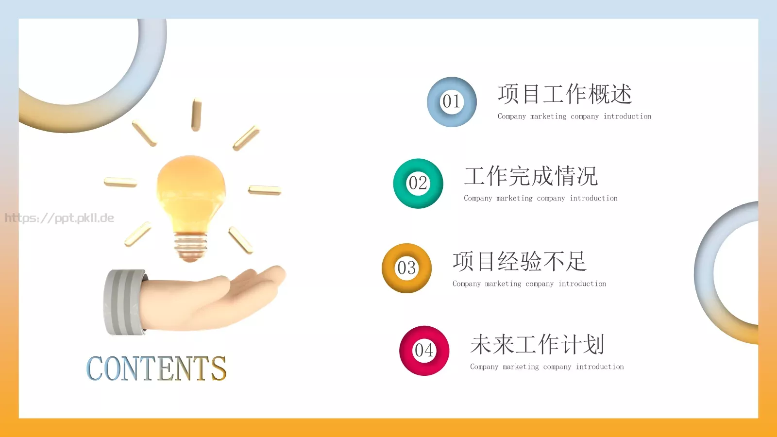 立体商务工作计划PPT模板 第 2 页缩略图