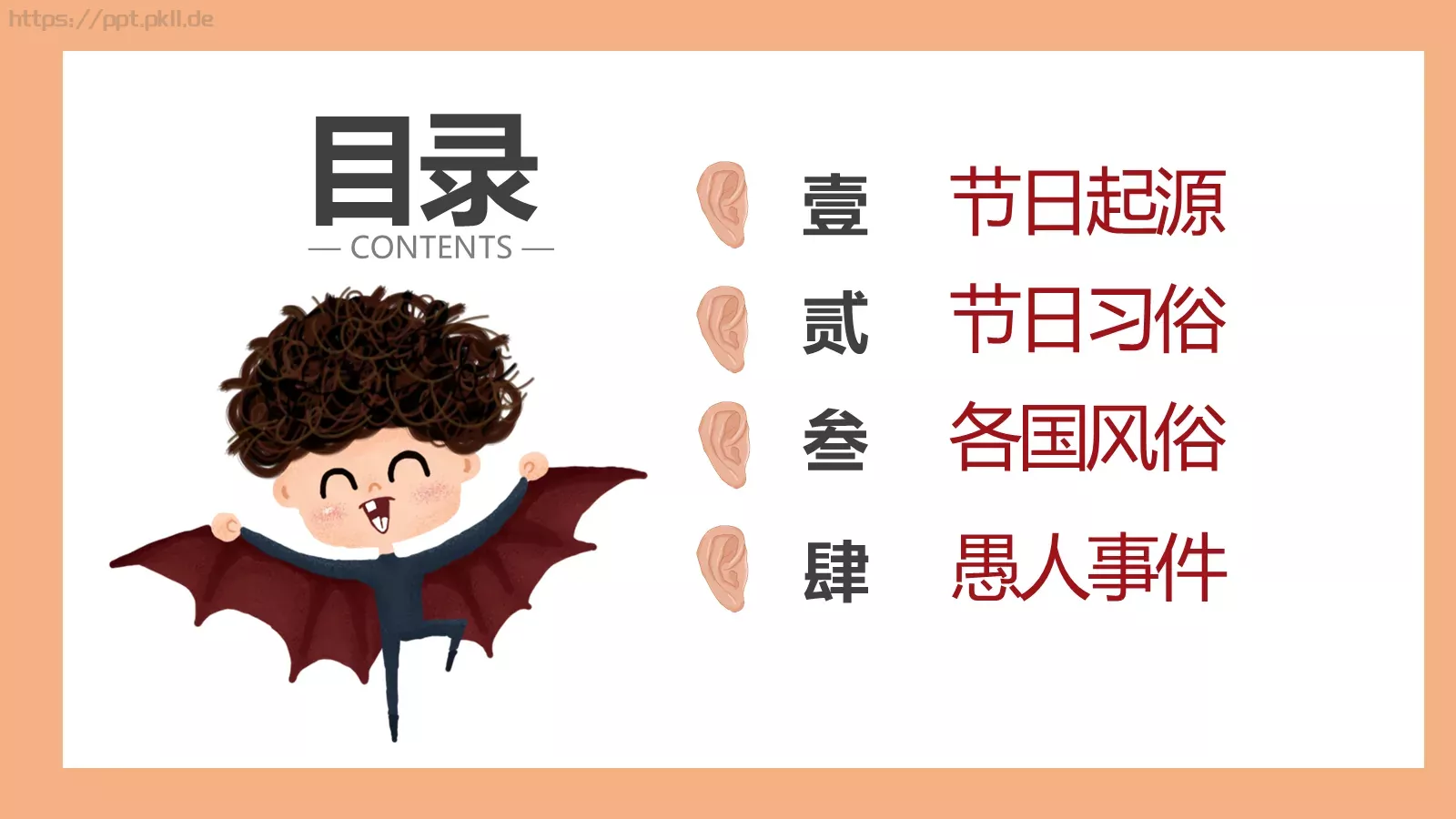 愚人节主题PPT模板 第 2 页缩略图