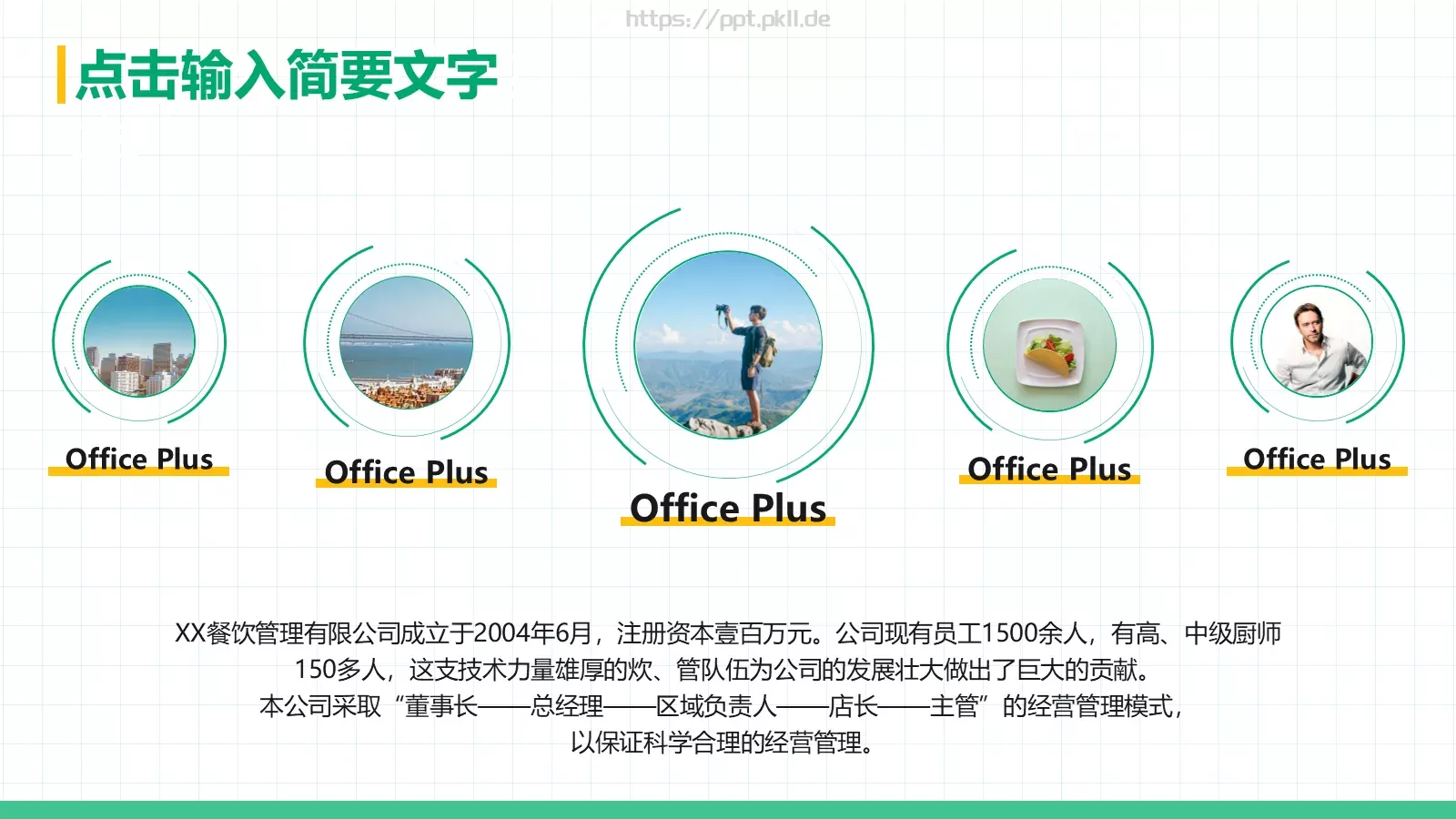 餐饮企业介绍PPT模板 第 5 页预览图