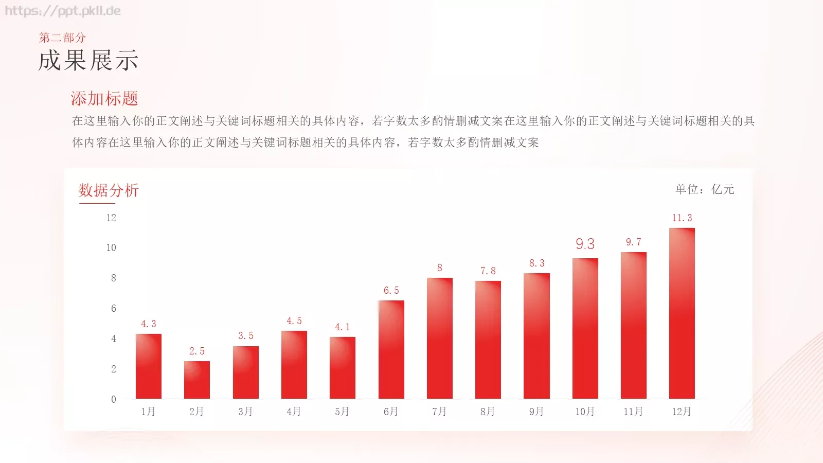 工作汇报工作总结商务PPT模板 第 11 页预览图
