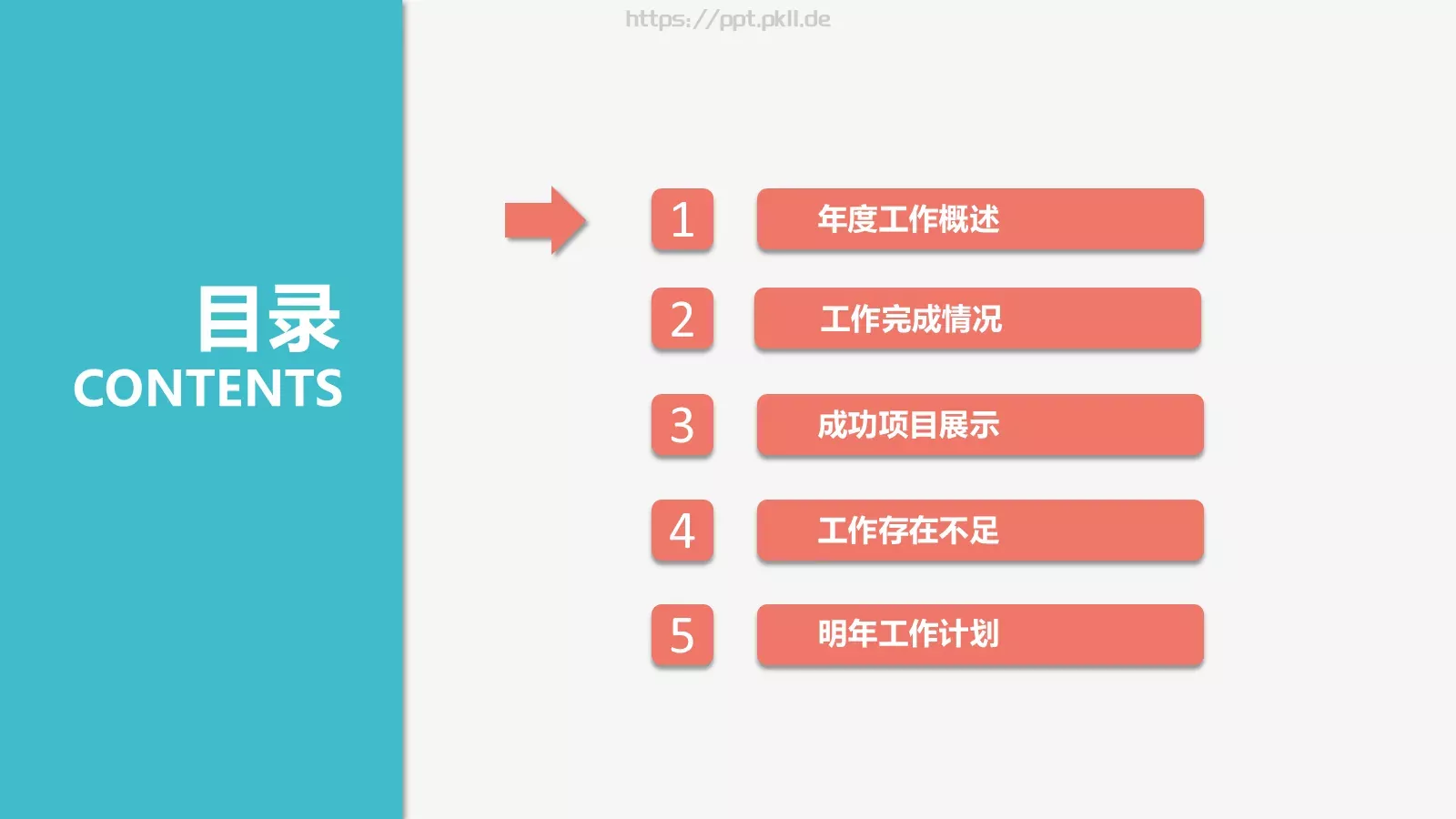 工作计划汇报PPT模板 第 3 页缩略图
