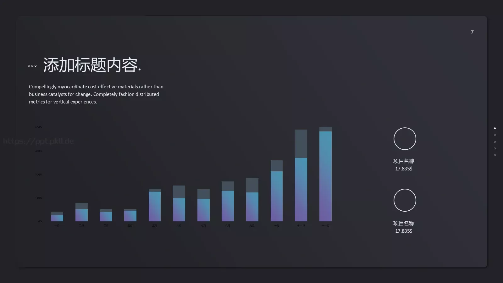 高端商务工作汇报PPT模板 第 7 页预览图