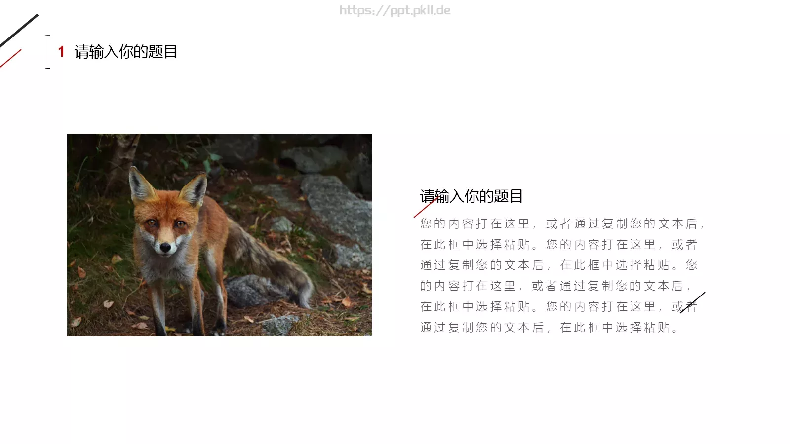 通用模板红黑极简通用 第 4 页缩略图