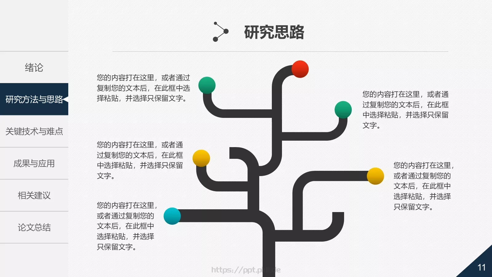 论文答辩动态PPT模板 第 11 页预览图
