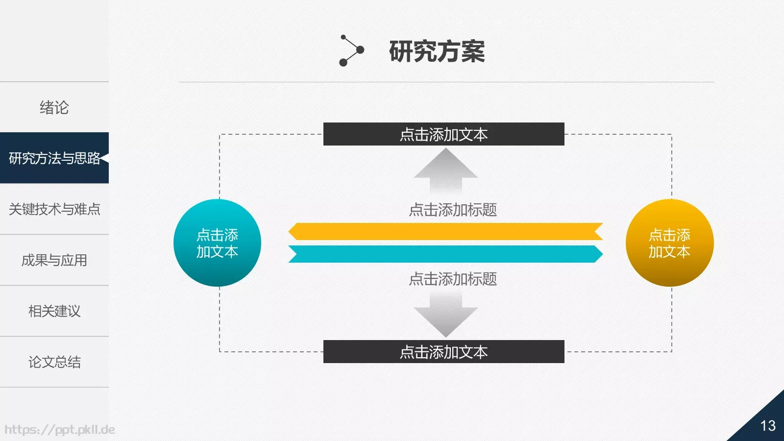 论文答辩动态PPT模板 第 13 页预览图