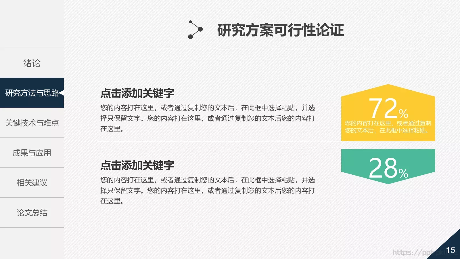 论文答辩动态PPT模板 第 15 页预览图